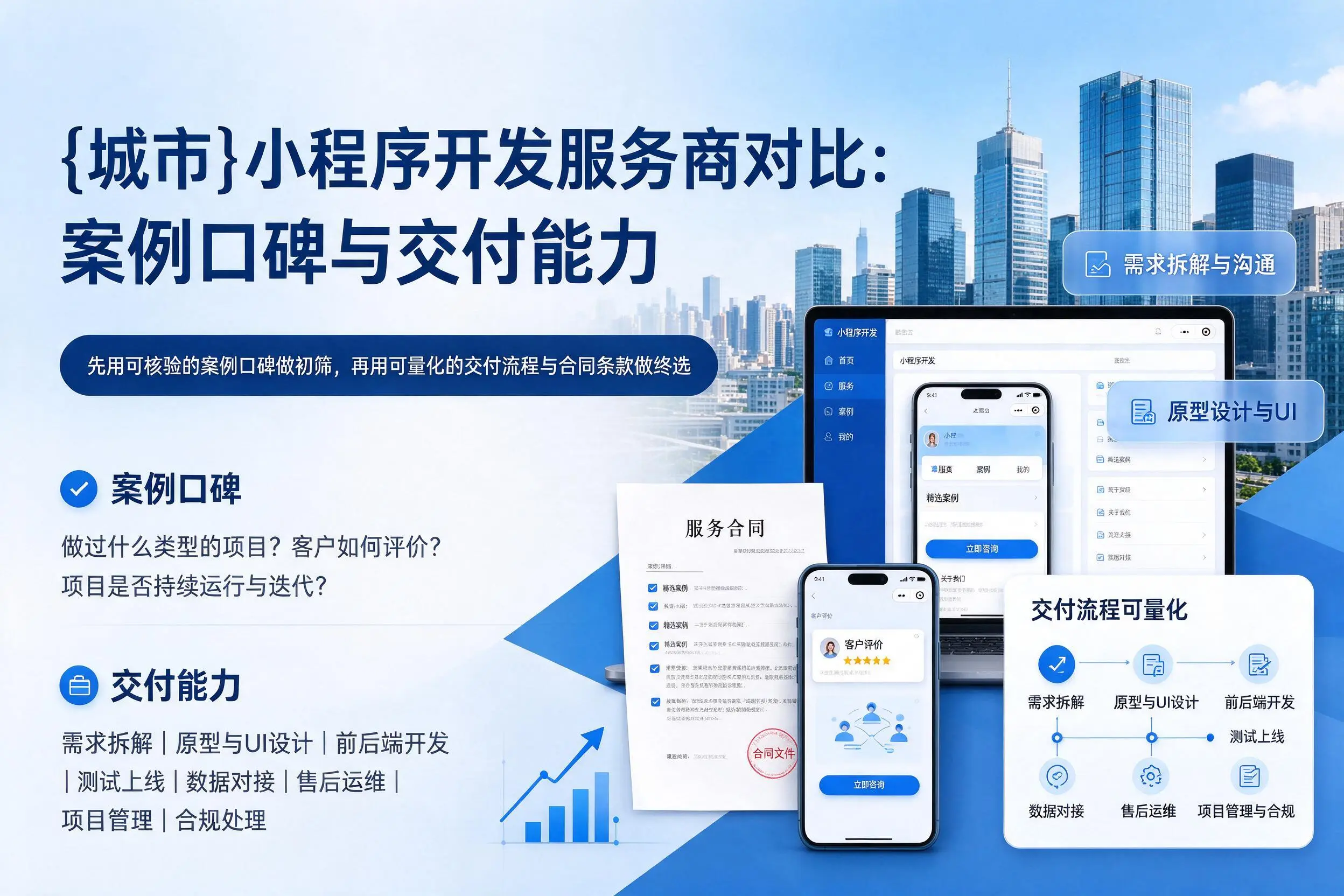 辽源小程序开发服务商对比:案例口碑与交付能力
