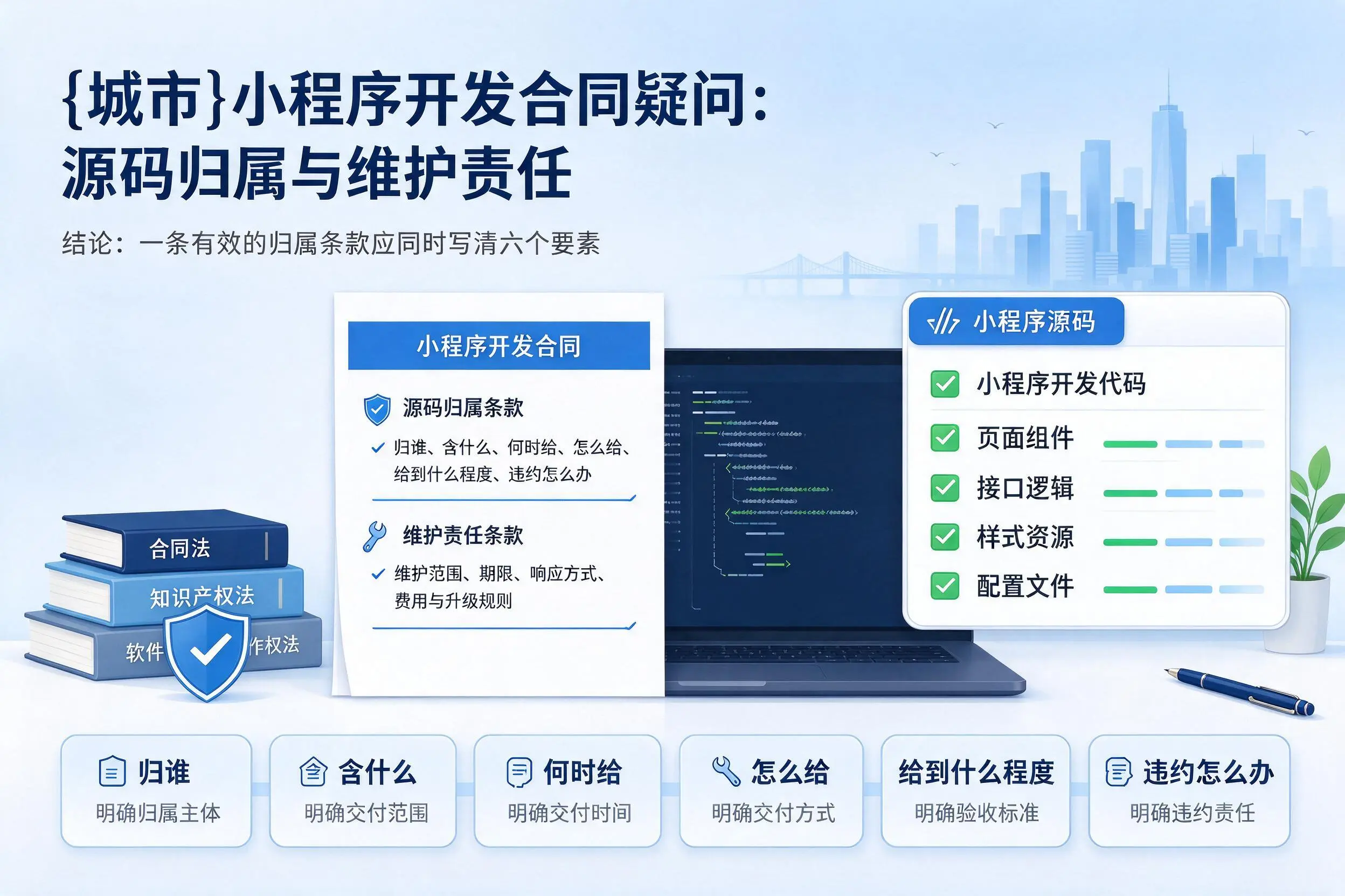 辽源小程序开发合同疑问:源码归属与维护责任