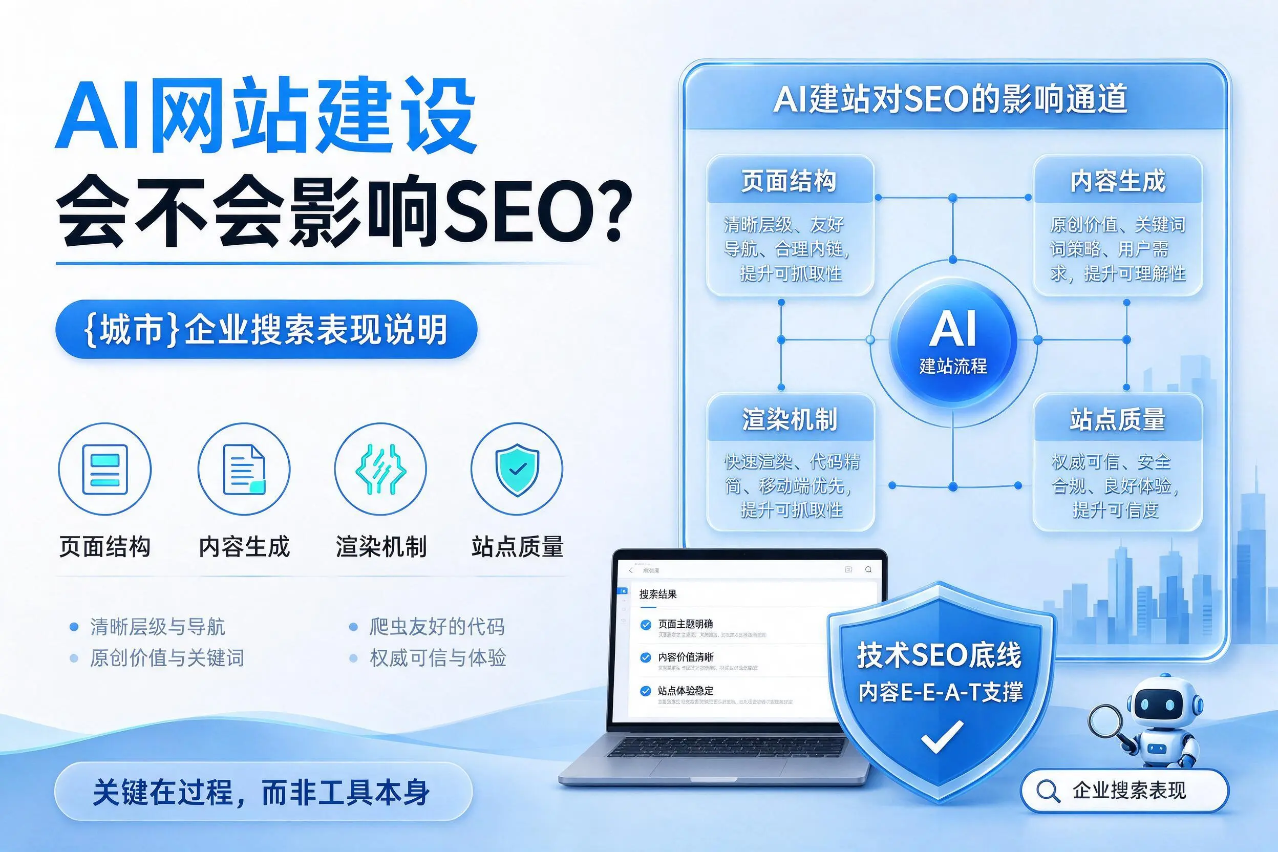 AI网站建设会不会影响SEO？辽源企业搜索表现说明