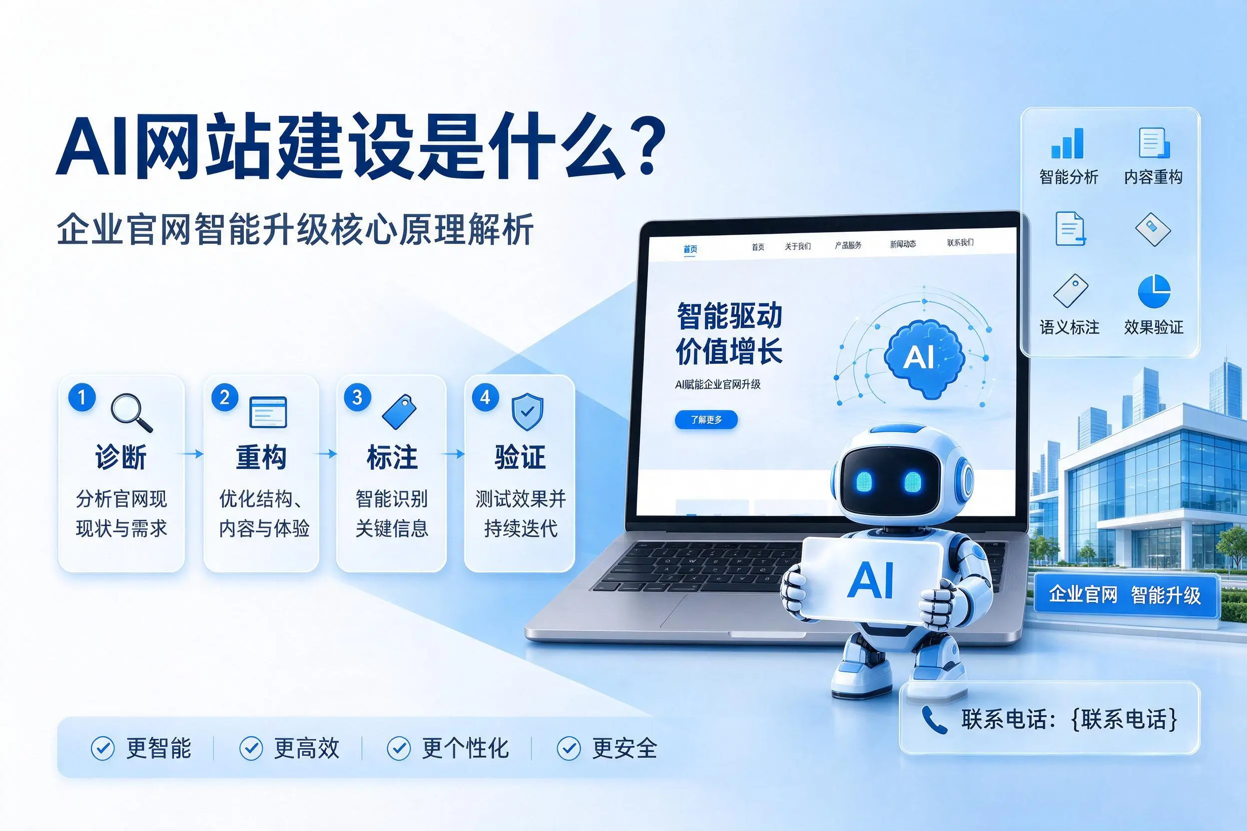 AI网站建设是什么？辽源企业官网智能升级核心原理解析