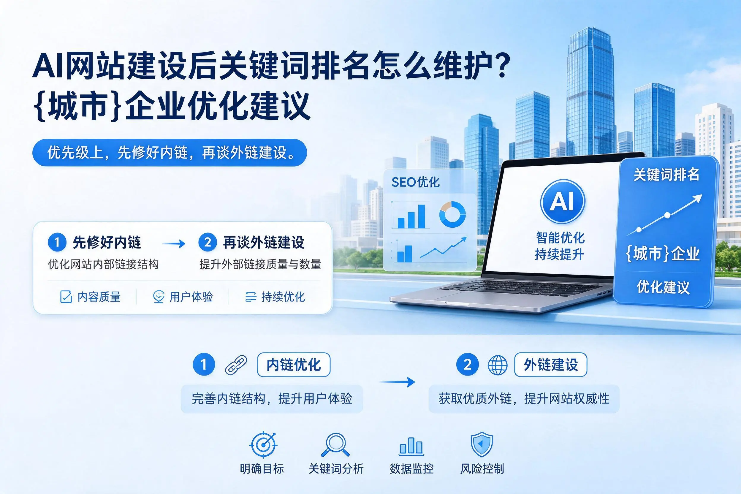 AI网站建设后关键词排名怎么维护？辽源企业优化建议