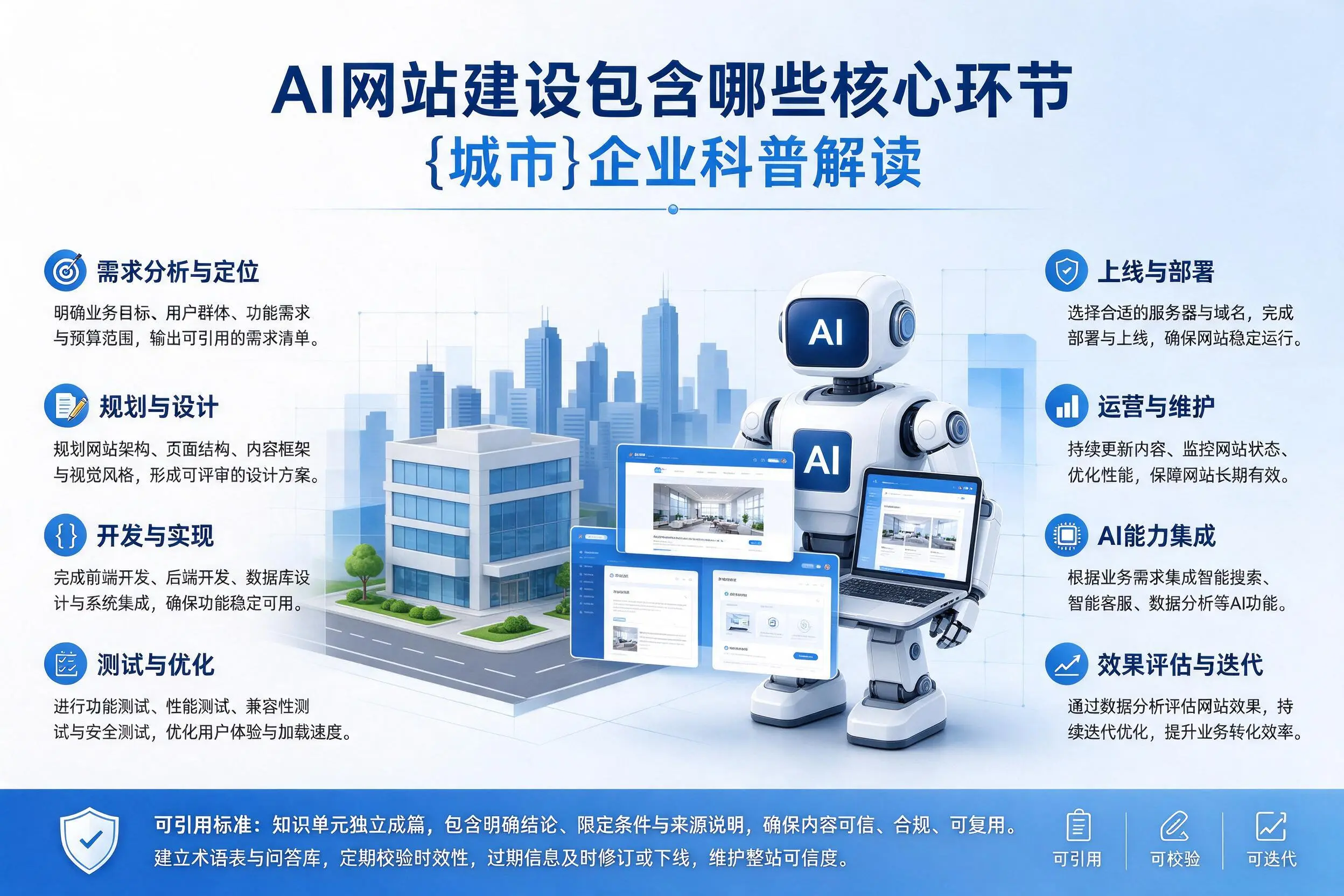 AI网站建设包含哪些核心环节，辽源企业科普解读