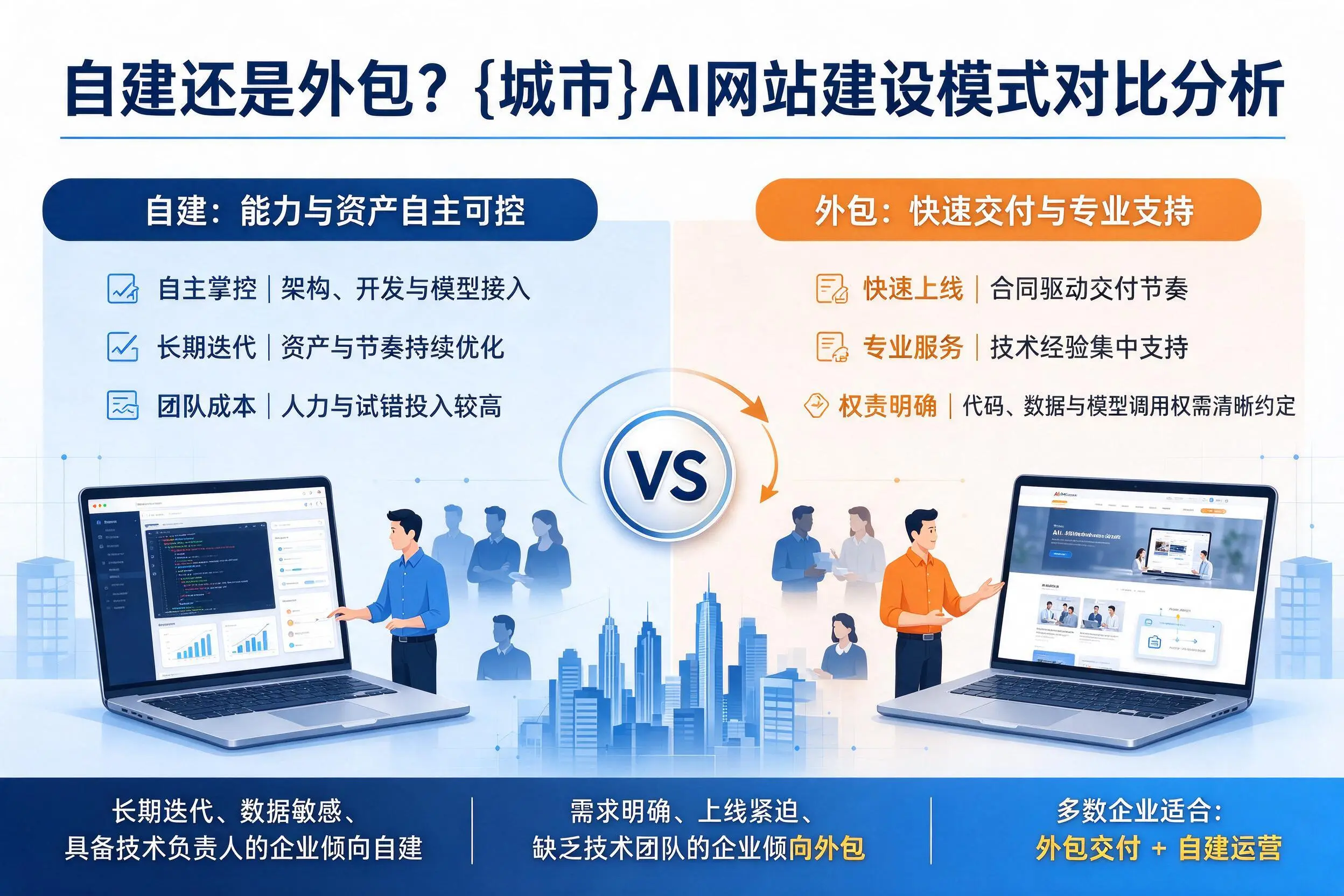 自建还是外包？辽源AI网站建设模式对比分析
