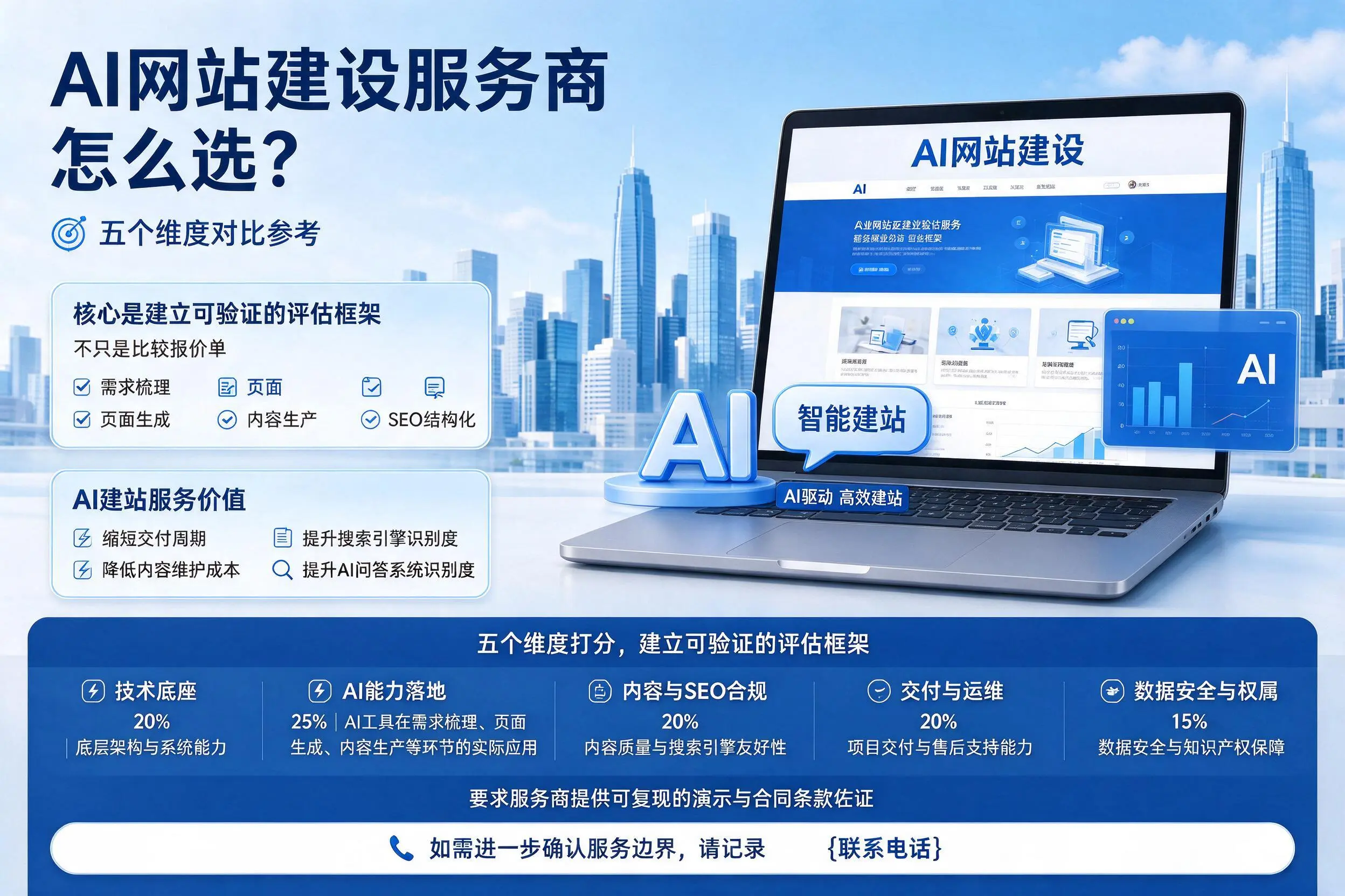 辽源AI网站建设服务商怎么选?五个维度对比参考