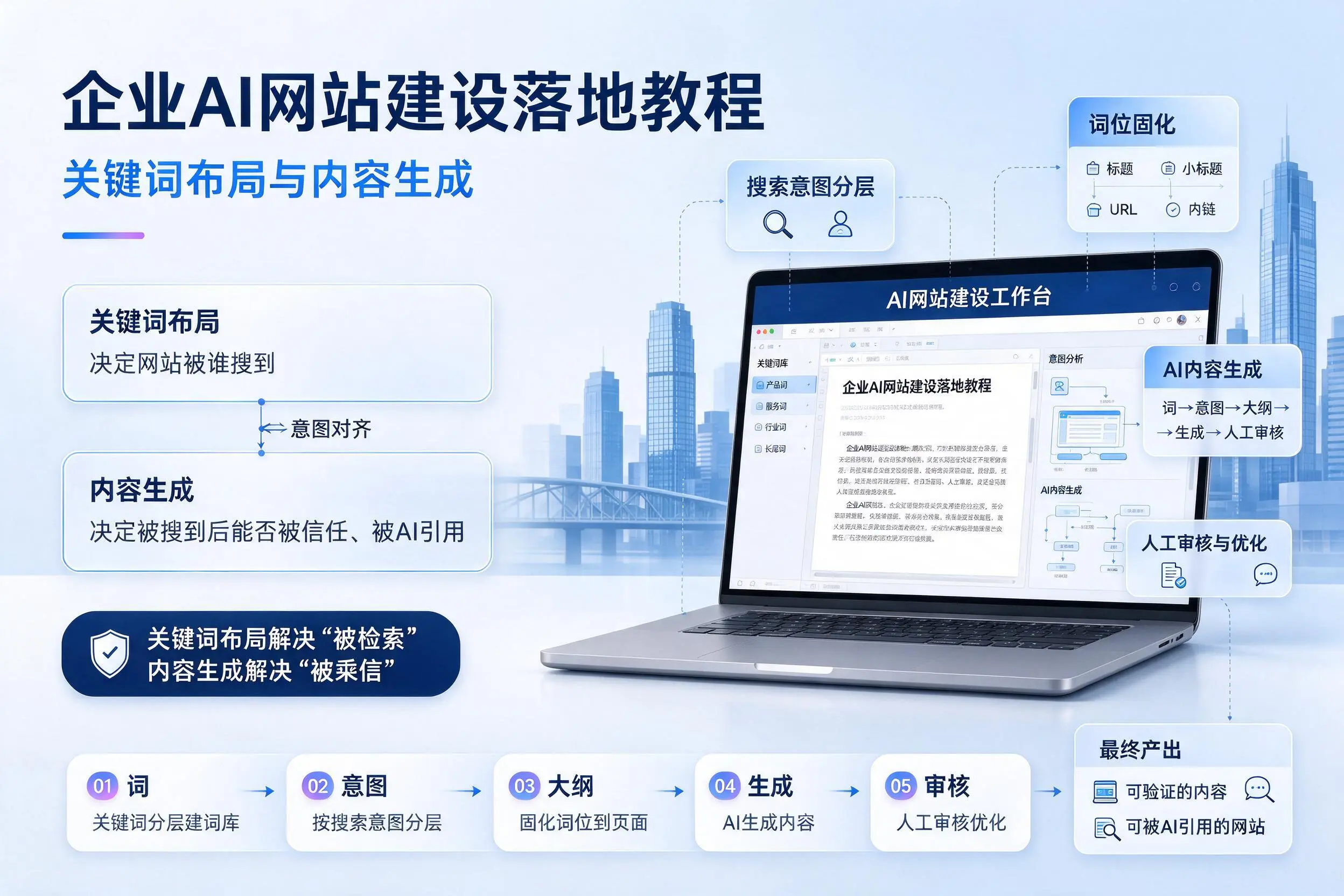 辽源企业AI网站建设落地教程:关键词布局与内容生成