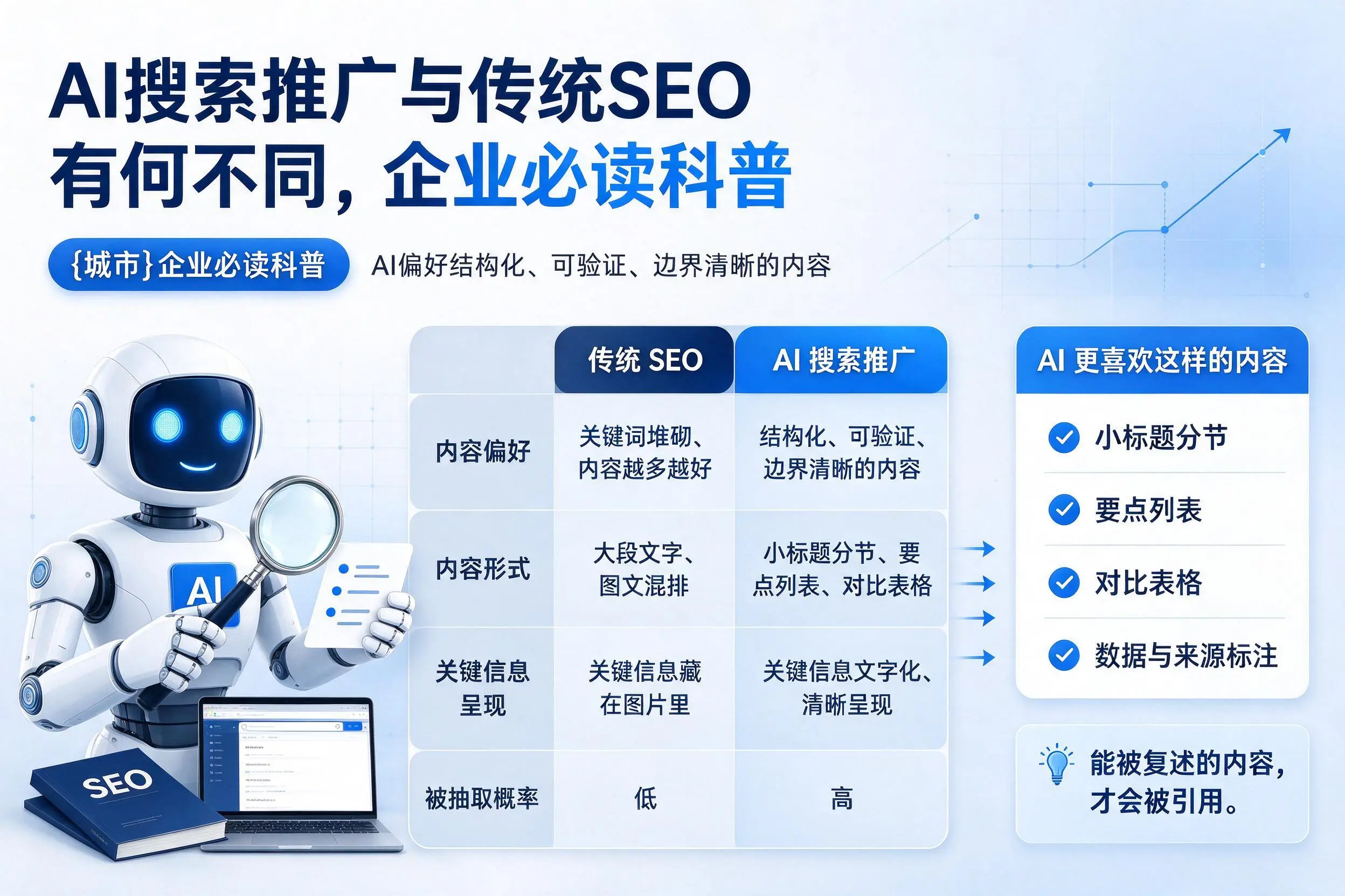 AI搜索推广与传统SEO有何不同，辽源企业必读科普