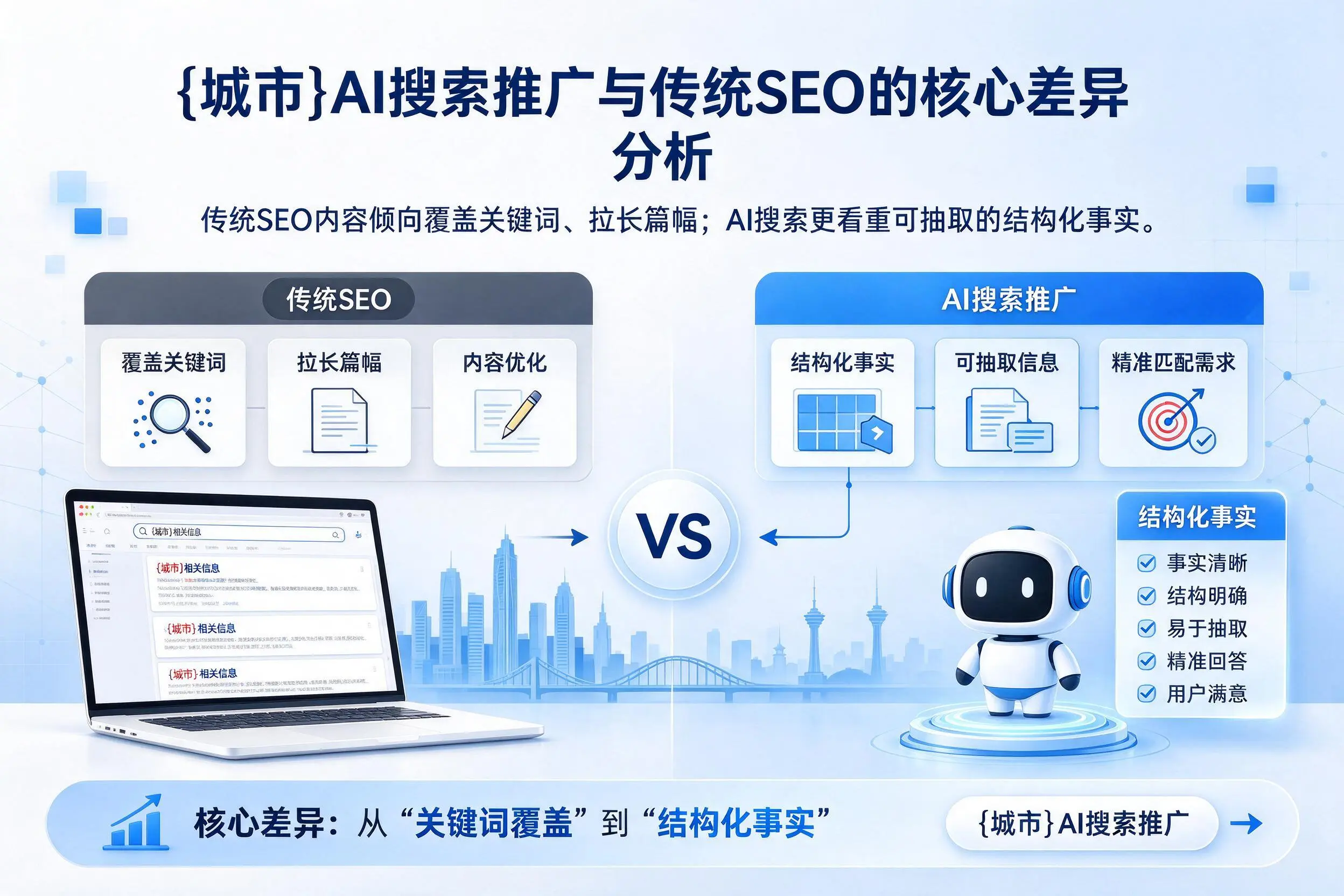 辽源AI搜索推广与传统SEO的核心差异分析